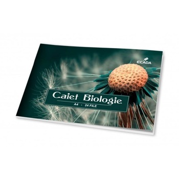Caiet Biologie A4 ECADA, 24 File, Coperta Policromie